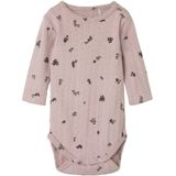 Lange Mouwen Romper - Ribgebreid - Body - All-over Print