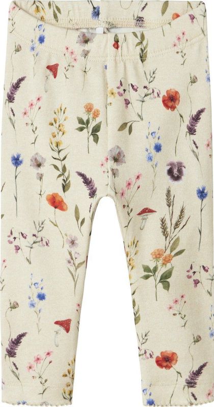 Name It - NbfLuxa - Leggings - Peyote Melange met Bloemen