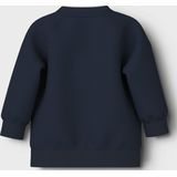 Name it - Sweater - Donkerblauw - Met Beren Applicatie