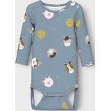 NAME IT Heren Nbmlarm Ls Body, Dusty Blue, Numeric_80, Dusty Blue., numeric_80