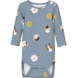 NAME IT Heren Nbmlarm Ls Body, Dusty Blue, Numeric_86, Dusty Blue., numeric_86