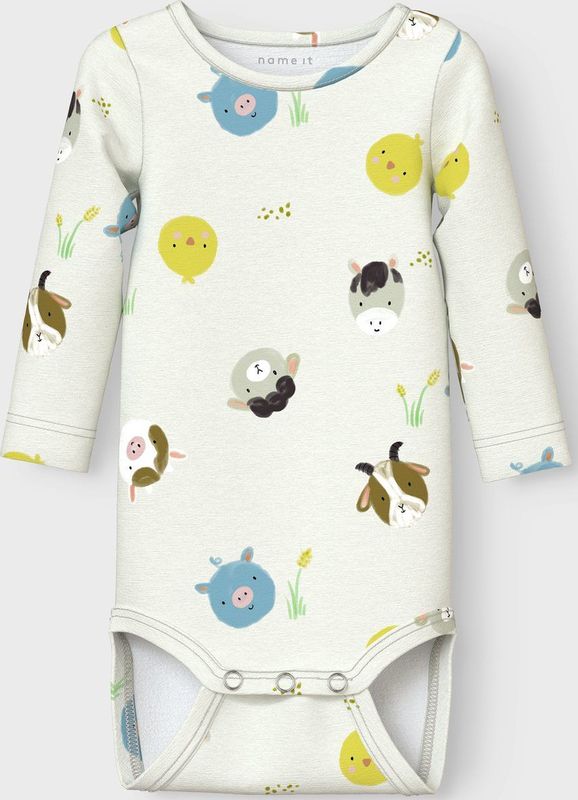 Biologisch Katoen - Romper - Lange Mouwen - All-over Print