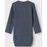 Lange Mouwen Romper - Boxpakje - O-hals - Drukknoopsluiting - Omgeslagen Manchetten