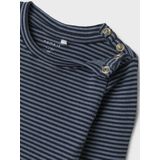 Lange Mouwen Romper - Boxpakje - O-hals - Drukknoopsluiting - Omgeslagen Manchetten