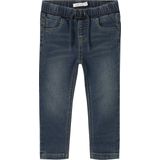 Jogger-Fit Jeans - Blauw - Katoen - Regular Fit - Verstelbare Taille