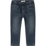 Jogger-Fit Jeans - Blauw - Katoen - Regular Fit - Verstelbare Taille