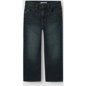 Jeans - Straight Fit - Blauw - Katoen - Verstelbare Taille