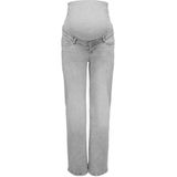 ONLY MATERNITY - Wide Leg Jeans - Grijs - Denim
