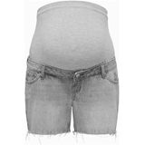 ONLY MATERNITY - Korte Broek - Denim - Gerafeld Detail - Regular Fit