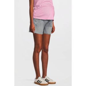 ONLY MATERNITY - Korte Broek - Denim - Gerafeld Detail - Regular Fit