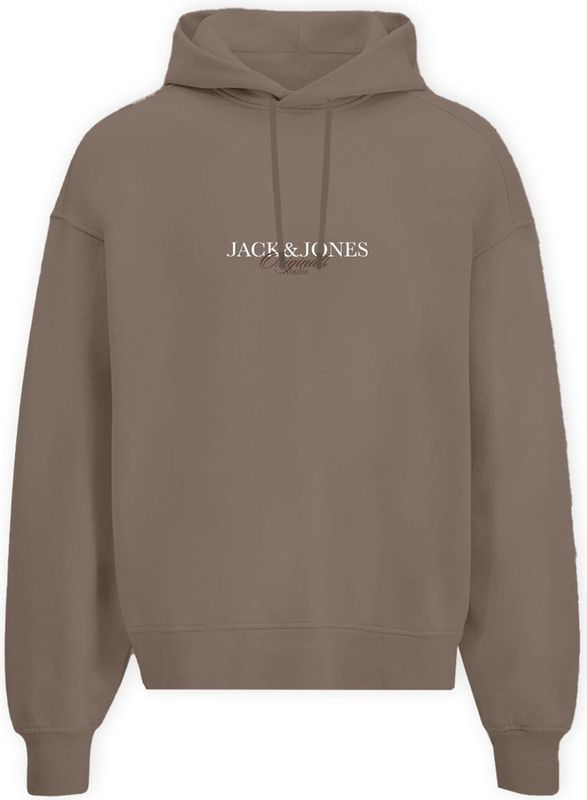 Jack & Jones - Jorbillyburg - Sweatshirt - Mocha Meringue - Volwassenen - Normale Pasvorm - Capuchon - Lange Mouwen