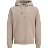 Jack & Jones - JORBILLYBURG SWEAT HOOD FST - Hoodie - Mocha Meringue - Met Capuchon