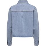 Onlmaggiemay - Denim Overhemd - Blauw - Katoen - Cropped Fit