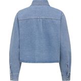 Onlmaggiemay - Denim Overhemd - Blauw - Katoen - Cropped Fit