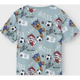 Name It - Nmmjubi Paw Nreg Ss Top - Vieux Blauw - Voor Jongens