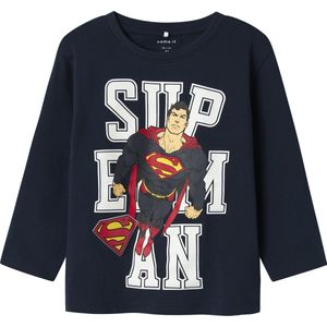 NAME IT - NMMJUNES SUPERMAN NREG LS TOP WAB - Jongens - Blouses