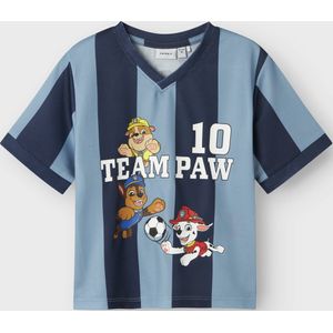 T-shirt - All-over Patroon - Jersey - V-hals - Halve Mouw