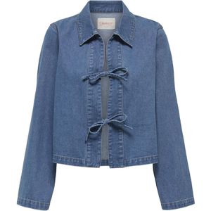 Only - Denim Blouse - Medium Blue - 100% Katoen