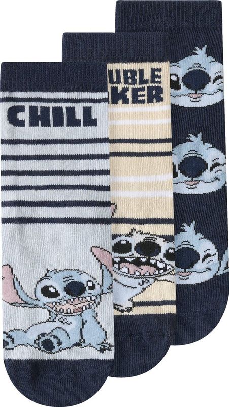 Sokken - Jacquard - 3-Pack - Disney Stitch - Zacht