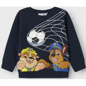 Paw Patrol - Sweatshirt - Blauw - Ongeborstelde Sweatstof - Lange Mouwen