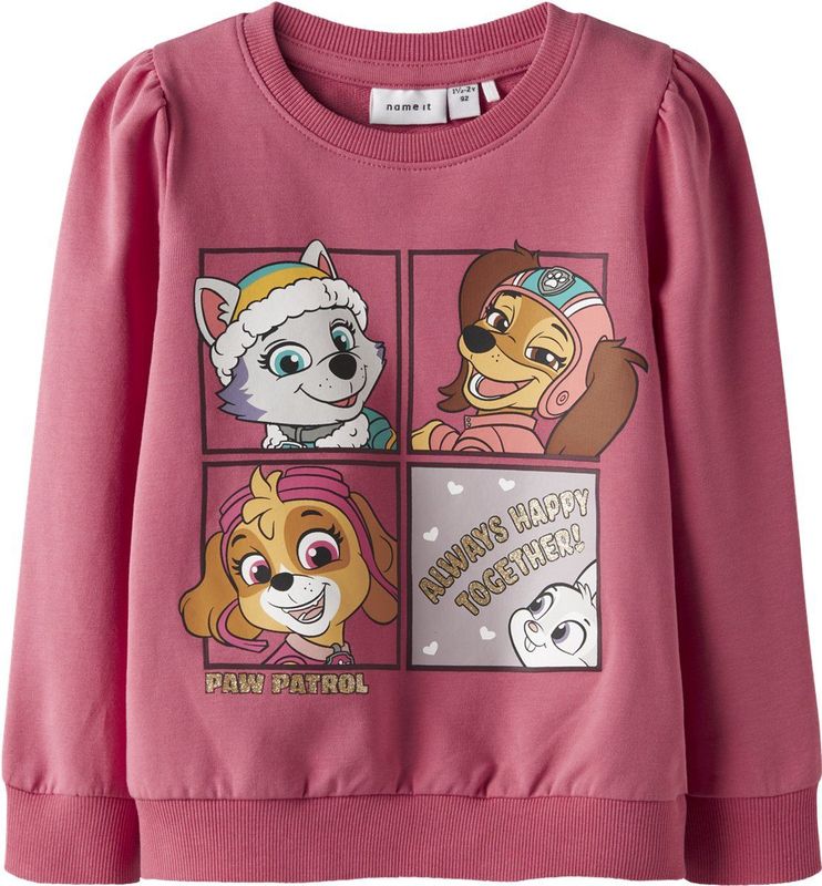NAME IT - NMFJOSE PAW SWEAT UNB CPLG - Sweatshirt - Meisjes - Lange Mouwen