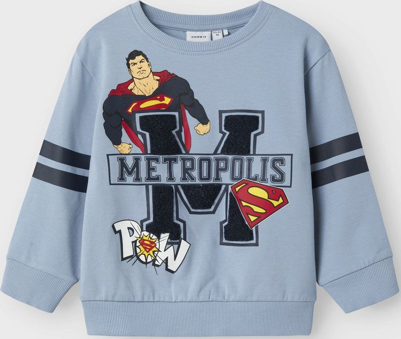 Superman - Sweatshirt - Blauw - Lange Mouwen - Ronde Hals