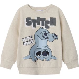 Sweatshirt - Stitch - Blauw - Katoen - Lange Mouwen
