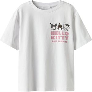 Hello Kitty - T-shirt - Jersey - Korte Mouwen - Rubberen Print