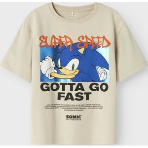 Sonic The Hedgehog - T-shirt - Blauw - Jersey - Korte Mouwen