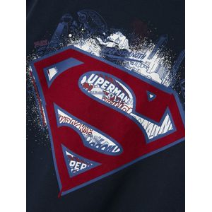Superman - T-shirt - Blauw - Jersey - Rubberen Print