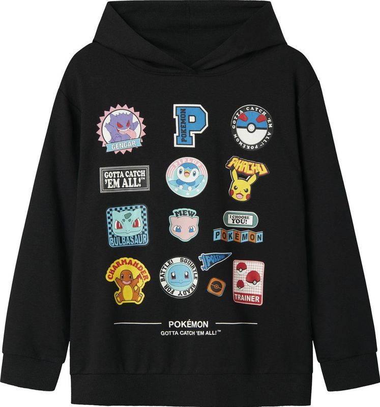 Pokémon - Hoodie - Blauw - Katoen/Polyester - Rubberprint