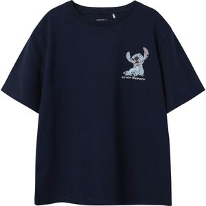 Name It - Nkmjoseph Stitch Nreg SS Top Box Wdi - T-shirt - Marineblauw - Jongens