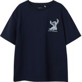 Name It - Nkmjoseph Stitch Nreg SS Top Box Wdi - T-shirt - Marineblauw - Jongens