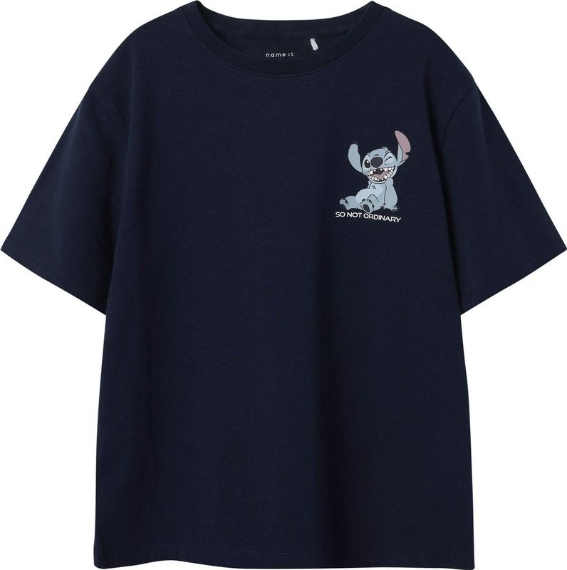 Name It - Nkmjoseph Stitch Nreg SS Top Box Wdi - T-shirt - Marineblauw - Jongens