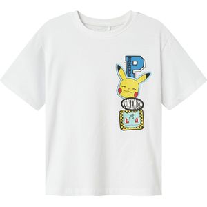 Name It - NKMJENO POKEMON NREG SS TOP BOX NOOS - T-shirt - Bright White - Jersey