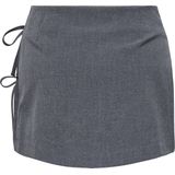 Only - Grijze Rits Rok - Dames - Polyester
