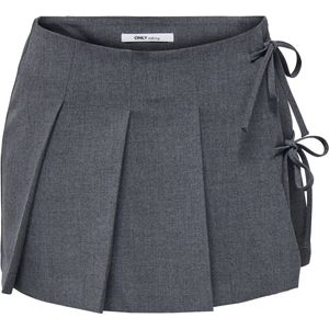 Only - Grijze Rits Rok - Dames - Polyester