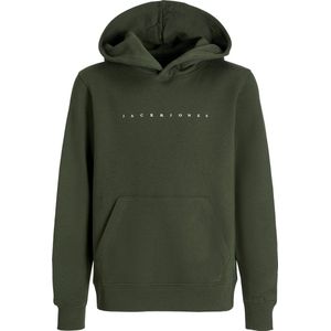 Jack and Jones Junior - Hoodie - Groen - Geborstelde Stof