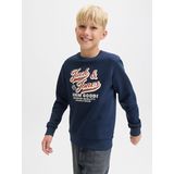 Jack & Jones - Sweatshirt - Blauw - Katoen - Ronde Hals