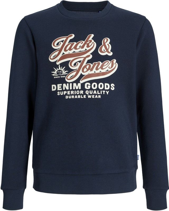 Jack & Jones - Sweatshirt - Blauw - Katoen - Ronde Hals