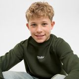 Jack & Jones - Sweatshirt - Donkergroen - Logoprint