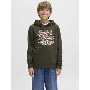 JACK & JONES JUNIOR - Hoodie - Groen - Katoen
