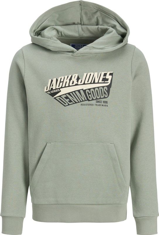 Jack & Jones - Logo Hoodie - Zwart - Junior
