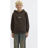 Jack & Jones - JJESoho - Sweatshirt - Donkerbruin - Capuchon