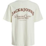 Jack & Jones Junior - JJEBRANDES BACKP RELAXED TEE SS SN JNR - T-shirt - Antique white