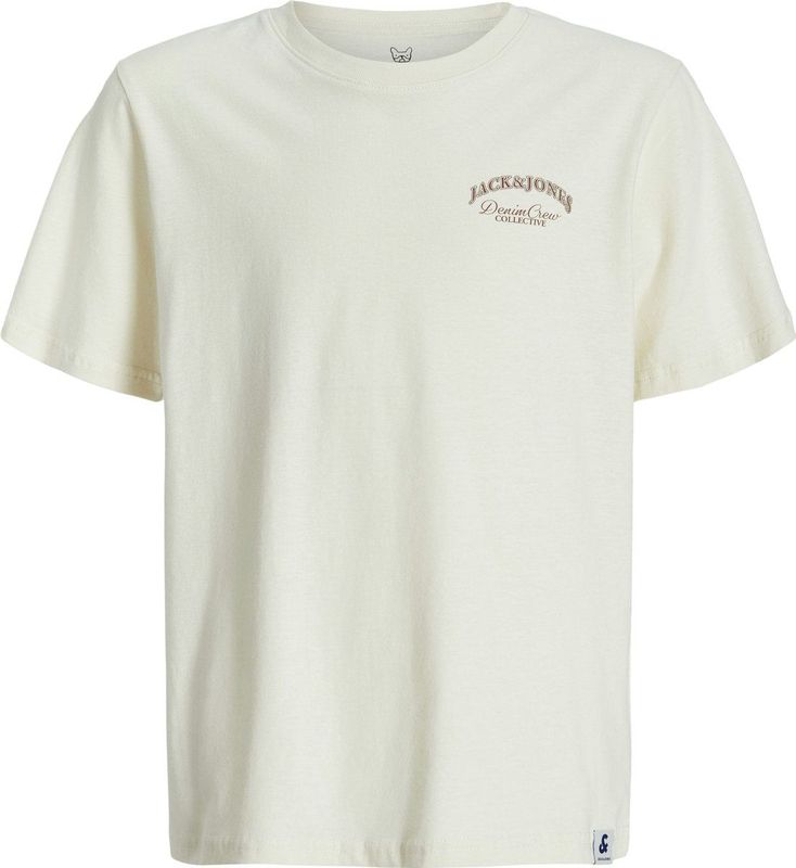 Jack & Jones Junior - JJEBRANDES BACKP RELAXED TEE SS SN JNR - T-shirt - Antique white