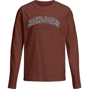 Jack & Jones Junior - JJECALEB - Shirt - Roestbruin - Lange Mouw