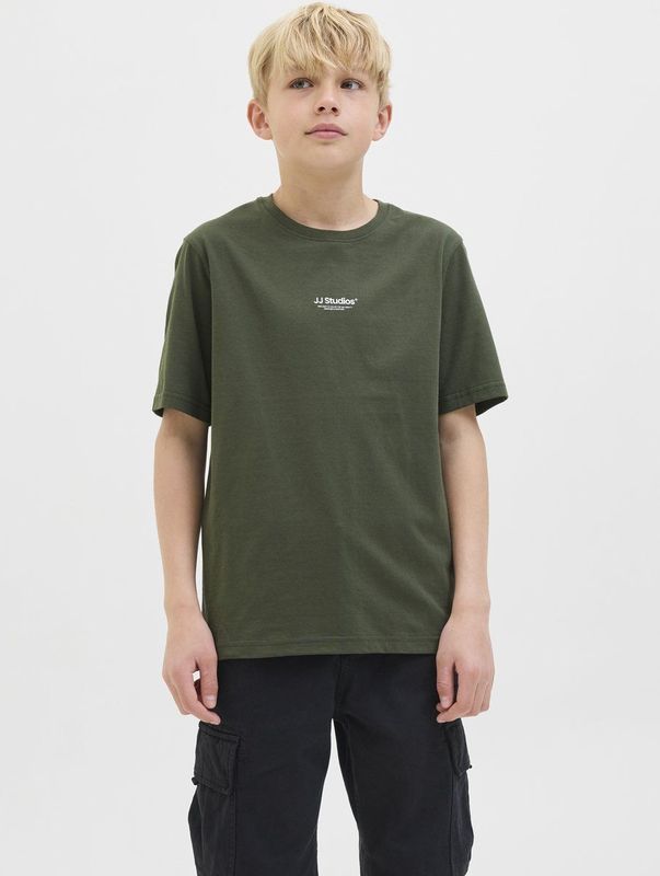 JACK & JONES - T-shirt - Zwart - Jersey - Korte Mouwen - Relaxed Fit