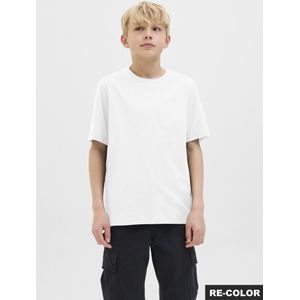 Jack & Jones - JJESOHO TEE SS CREW NECK NOOS JNR - T-shirt - Wit - Korte Mouwen