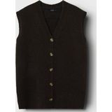 Gilet - Relaxed Fit - Gebreid - Mouwloos - V-hals